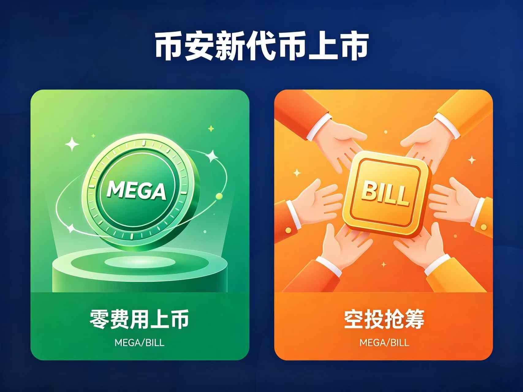 币安新代币上市插画 币安新代币上市插画