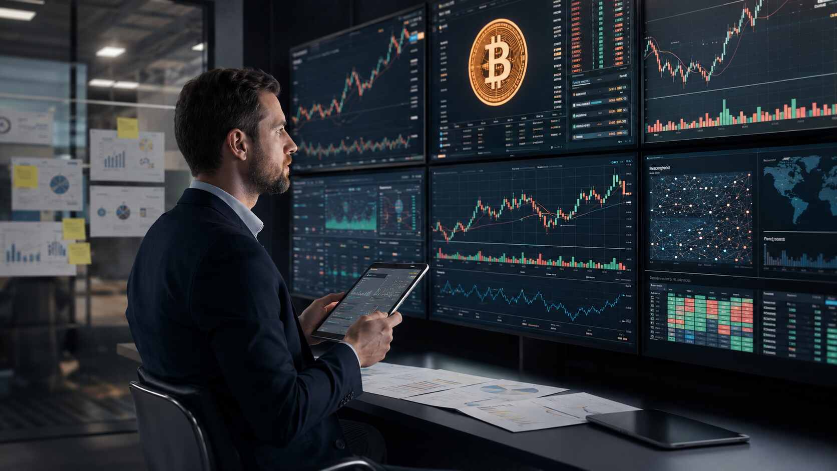 加密货币行情与区块链新闻周报文章配图,展示比特币走势分析、链上数据监控、USDT风险观察和数字资产市场研究场景 加密货币行情与区块链新闻周报文章配图,展示比特币走势分析、链上数据监控、USDT风险观察和数字资产市场研究场景