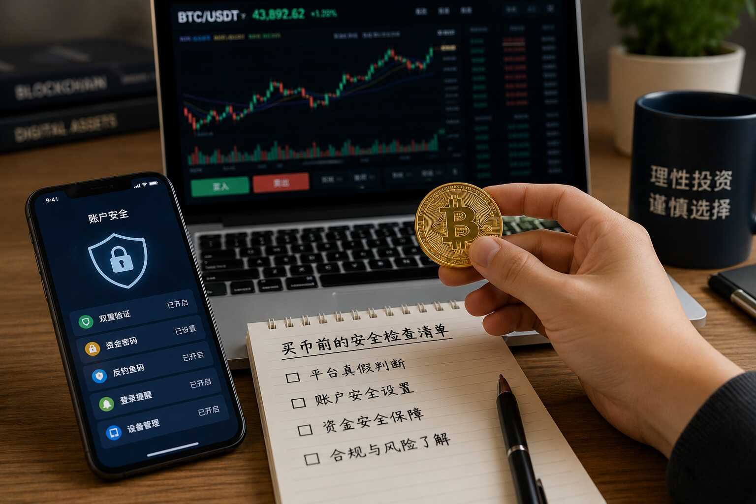 新手买币前账户安全检查配图