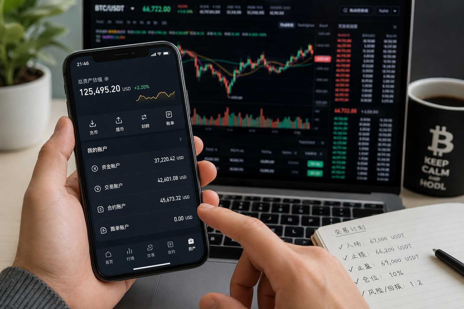 数字资产平台K线下单与交易计划配图 数字资产平台K线下单与交易计划配图